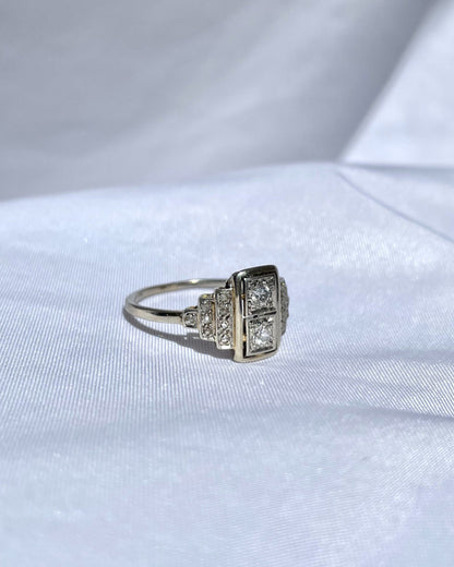 Bague diamants Art-déco &quot;Hanna&quot;