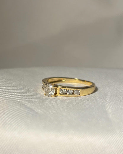 Bague solitaire diamants Vintage &quot;Taysir&quot;