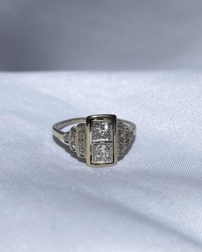 Bague diamants Art-déco &quot;Hanna&quot;
