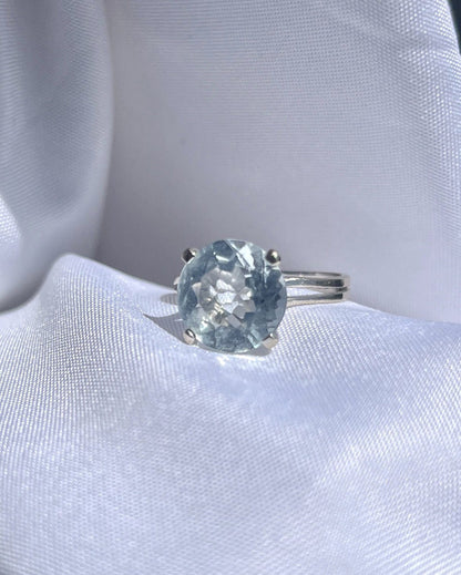 Bague vintage Aigue-Marine &quot;Astrid&quot;