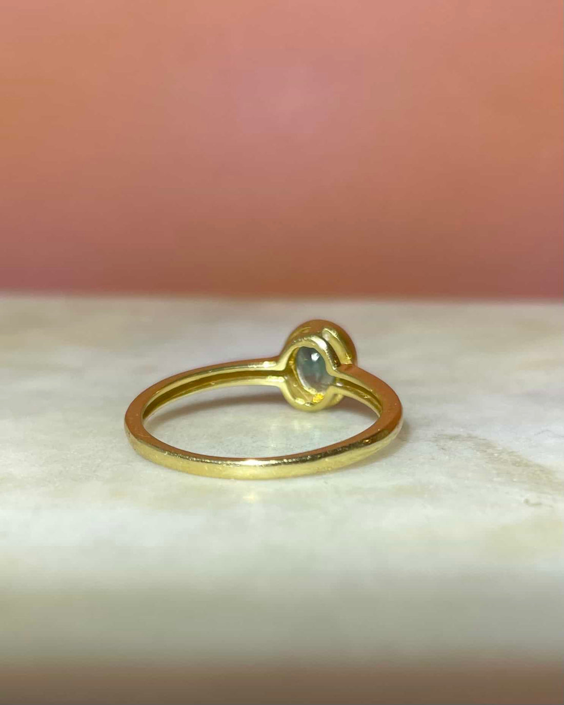 Bague Solitaire Saphir Vert 0.40 Carat &quot; Mayana&quot;