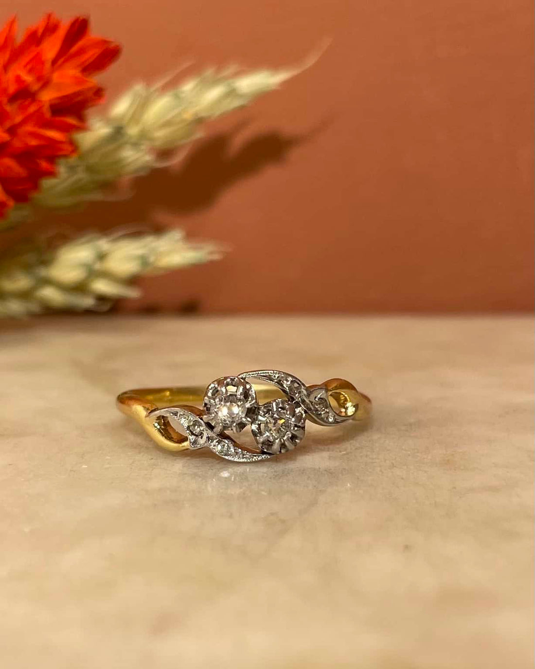 Art Nouveau Diamond Ring &quot;Bogdana&quot;