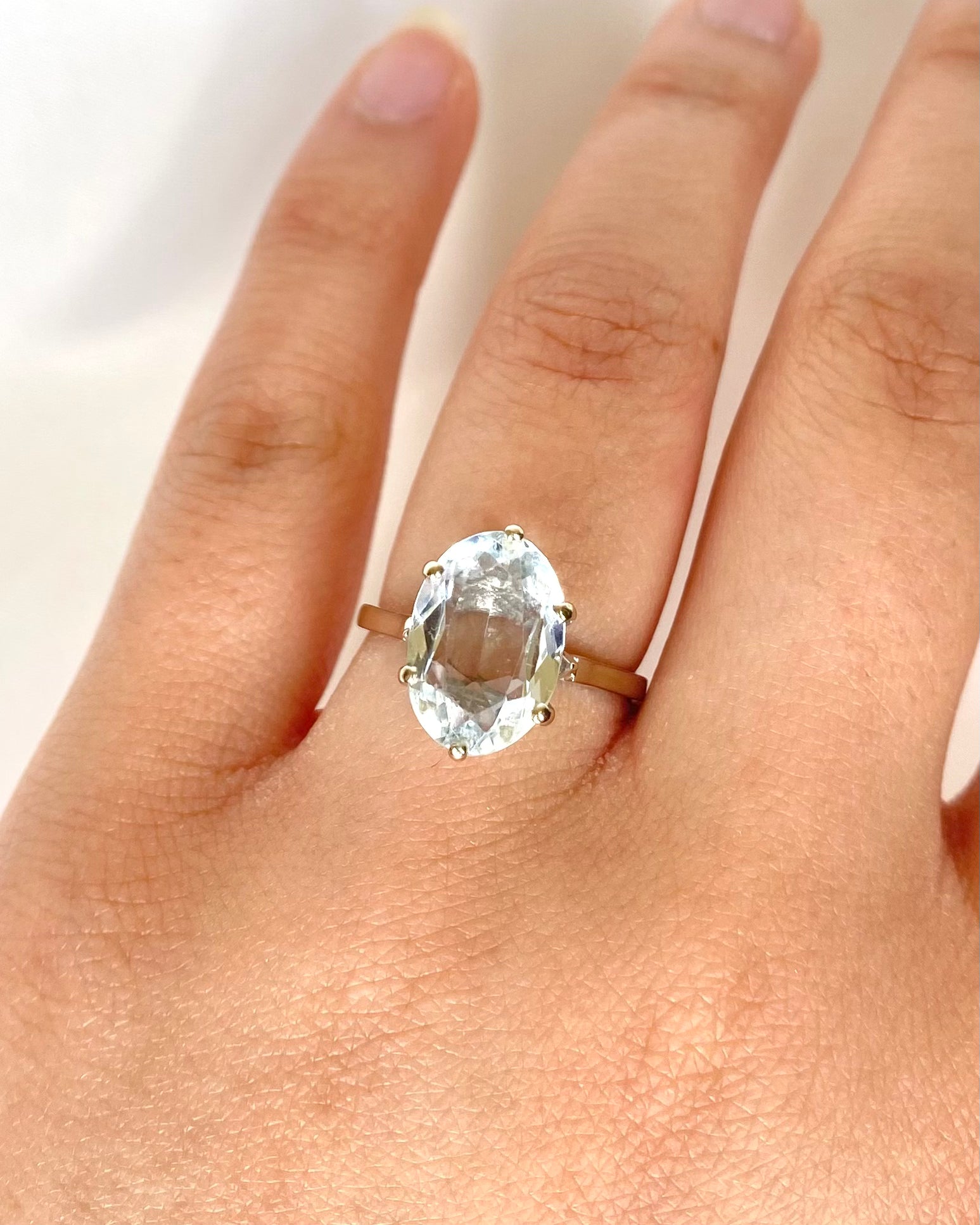 Bague Cocktail Aigue-Marine 2.90 carats "Belinda" - Elliade Paris