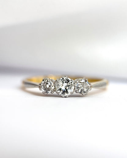 “Stella” 0.55-carat Trilogy Diamond Ring