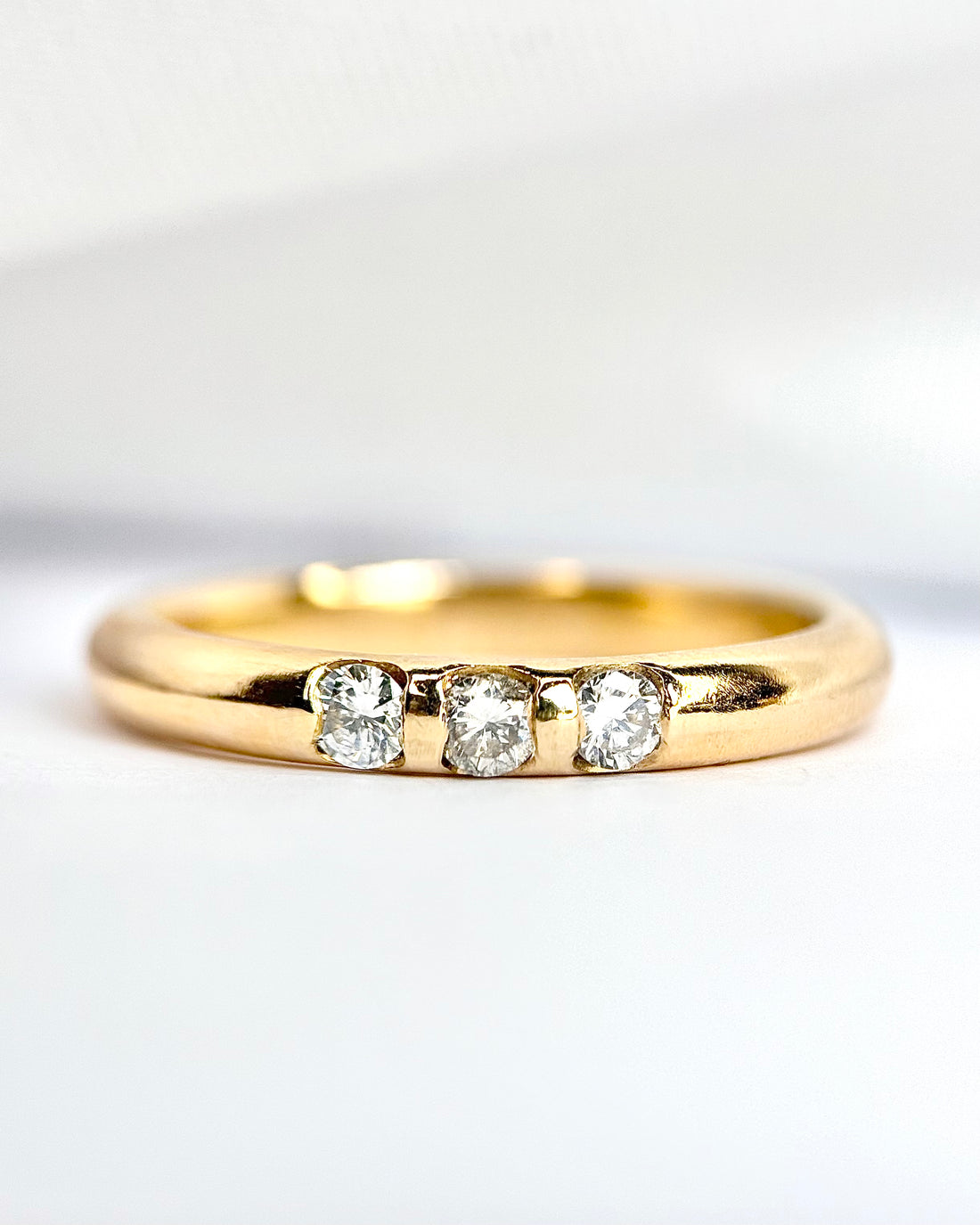 Anillo tipo alianza con diamantes y oro de 18 quilates, 4,4 g, «Anaëlle»