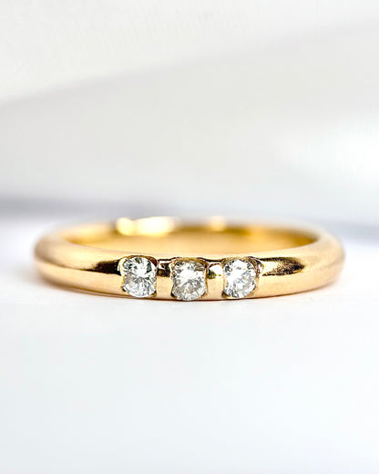 “Anaëlle” 18-karat gold and diamond band ring, 4.4 g