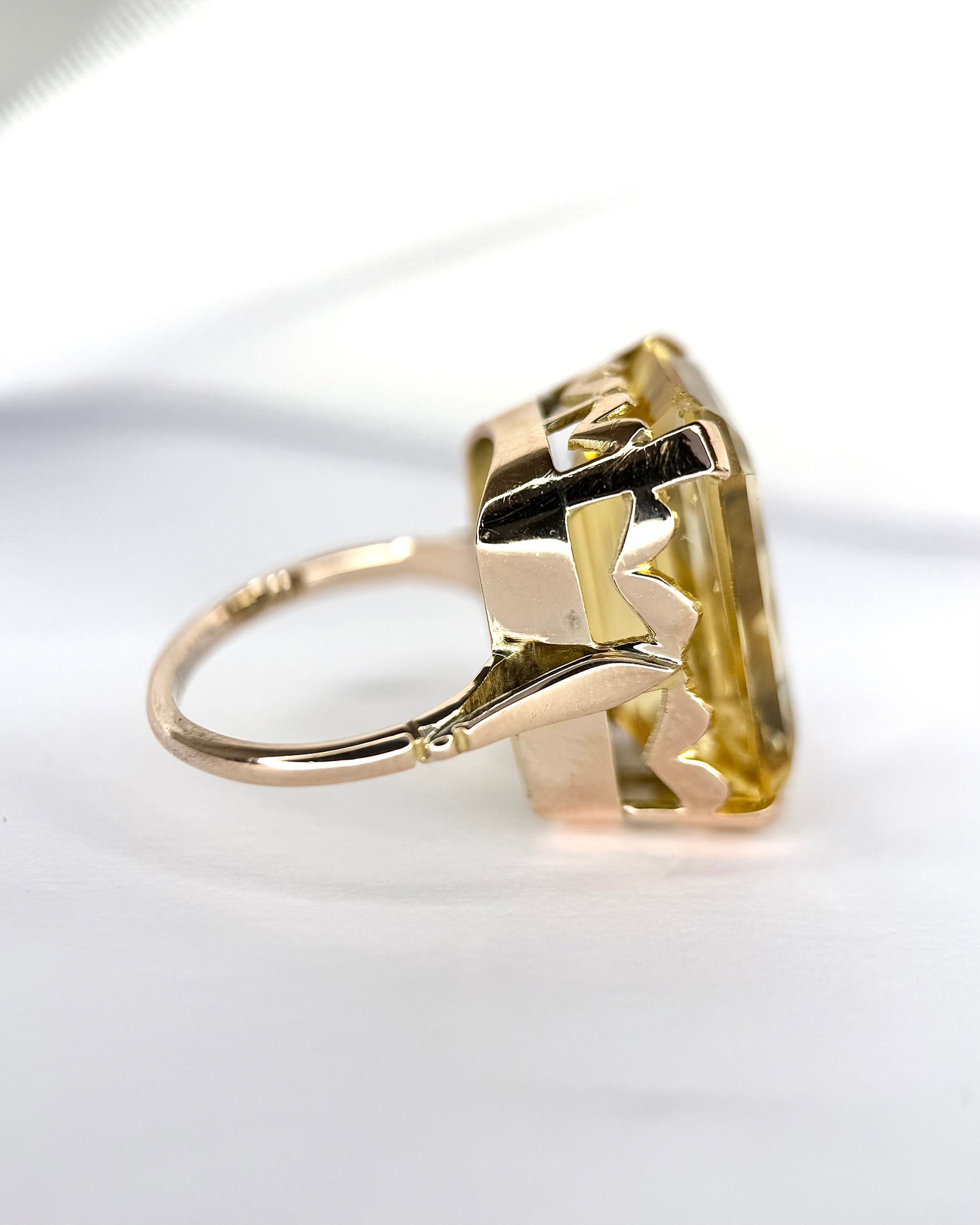 Anillo de cóctel con citrino de 11.95 quilates «Agathe»