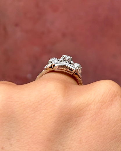 Anillo Art Déco de diamantes «Maude»