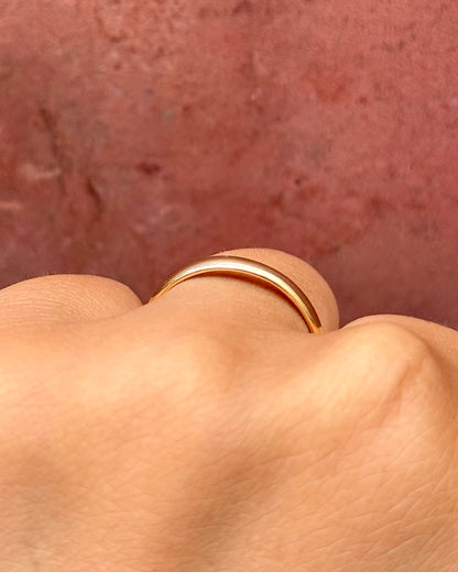 Alianza de oro amarillo de 18 quilates, 2,6 mm, «Clovis»