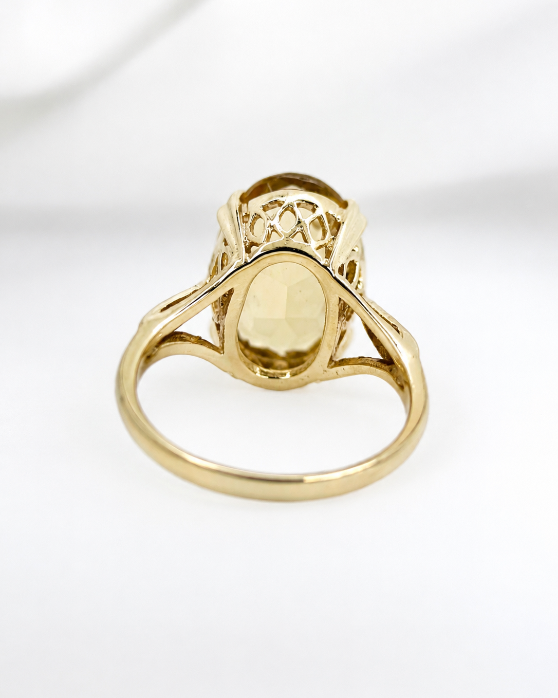 Anillo de cóctel de citrino de 5.25 quilates «Melanie»