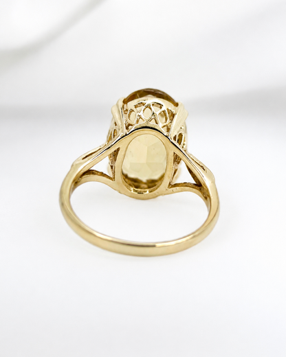 Anillo de cóctel de citrino de 5.25 quilates «Melanie»