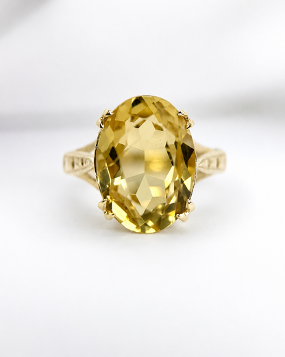 Anillo de cóctel de citrino de 5.25 quilates «Melanie»