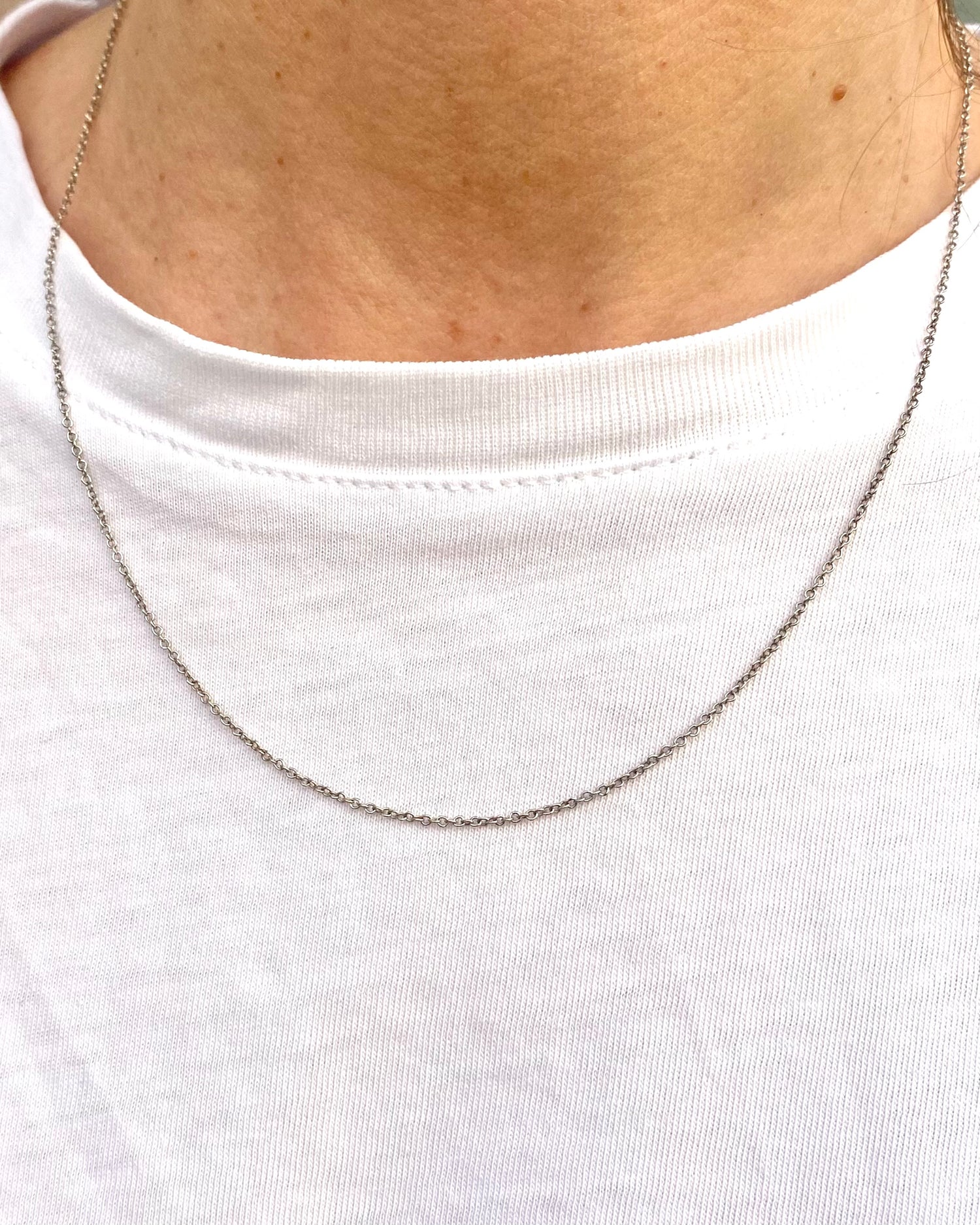 Cadena Oro Gris 18 quilates "Alix"