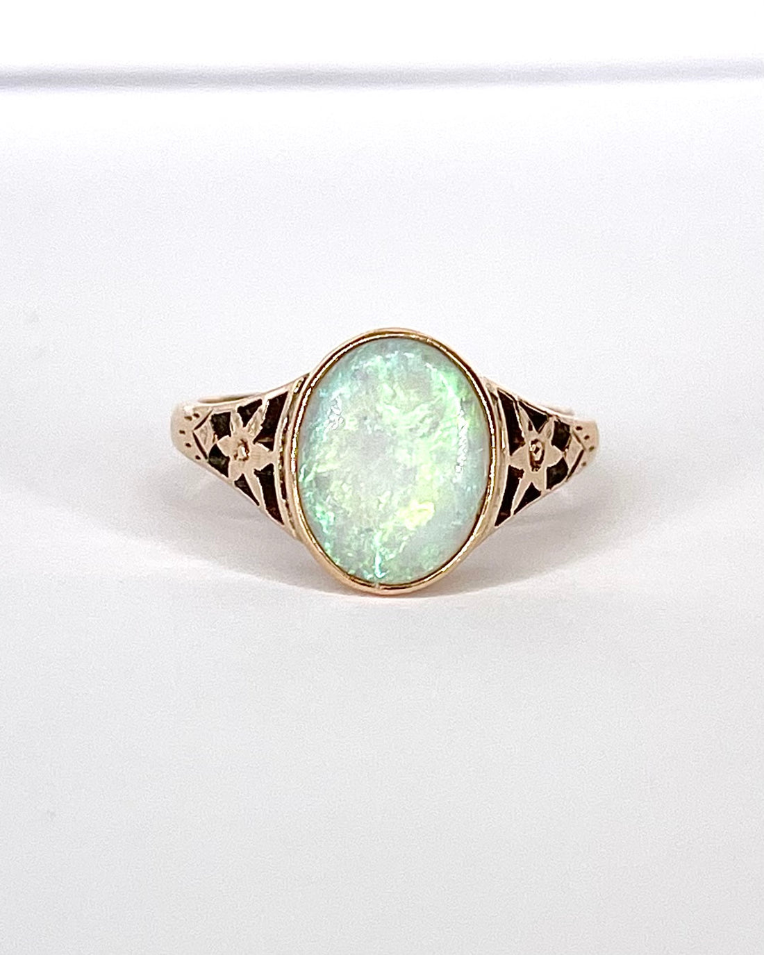 Bague Jonc Opale 1.30 carat "Solène"