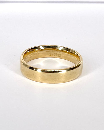 Yellow Gold 5 mm Wedding Band "Aloys"