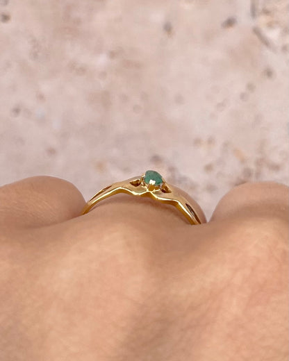 Solitaire Emerald Ring "Billy"