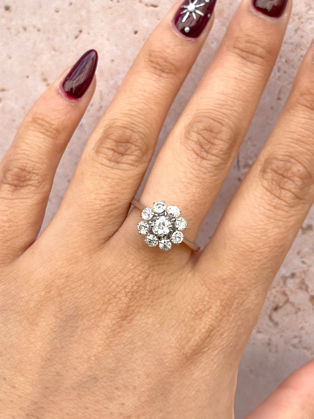 Bague Marguerite Diamants 1.10 carat "Louisa"