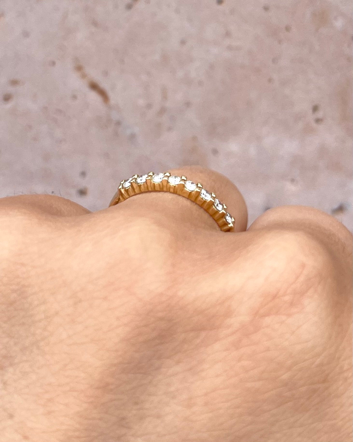 Demi-alianza Diamantes 0,32 quilates 2,5 mm "Maylie"