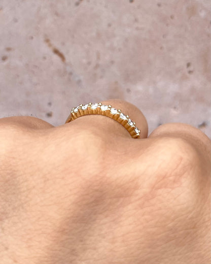 Demi-alianza Diamantes 0,32 quilates 2,5 mm "Maylie"