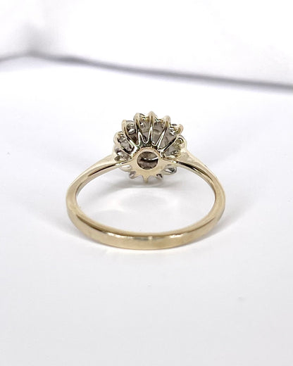 Anillo Marguerite 15 Diamantes 0,47 quilates "Maria"