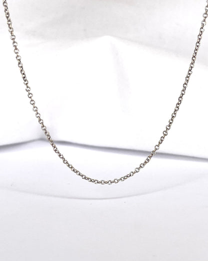 Cadena Oro Gris 18 quilates "Alix"