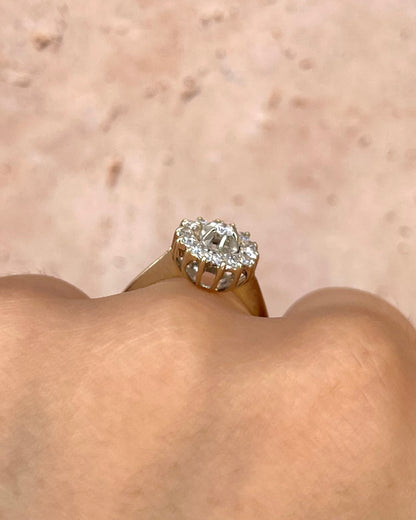 Anillo Marguerite 15 Diamantes 0,47 quilates "Maria"