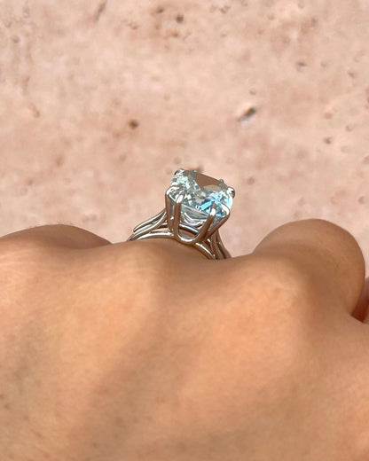 Anillo Cóctel Aguamarina 4.90 quilates "Lilia"