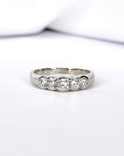 Bague Rivière Diamants 0.70 carat "Zina"