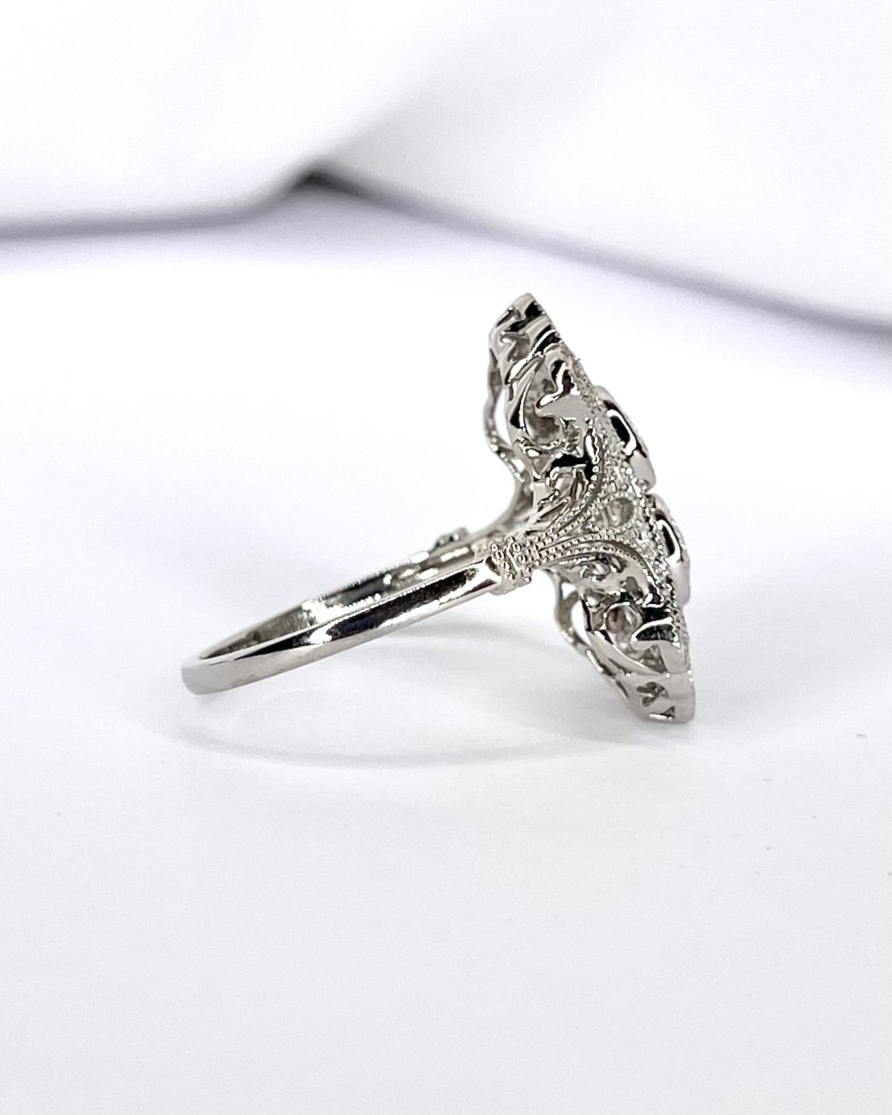 Bague Style Art-Déco Diamants 0.84 carat "Paola"