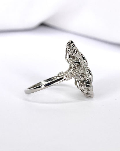 Bague Style Art-Déco Diamants 0.84 carat "Paola"