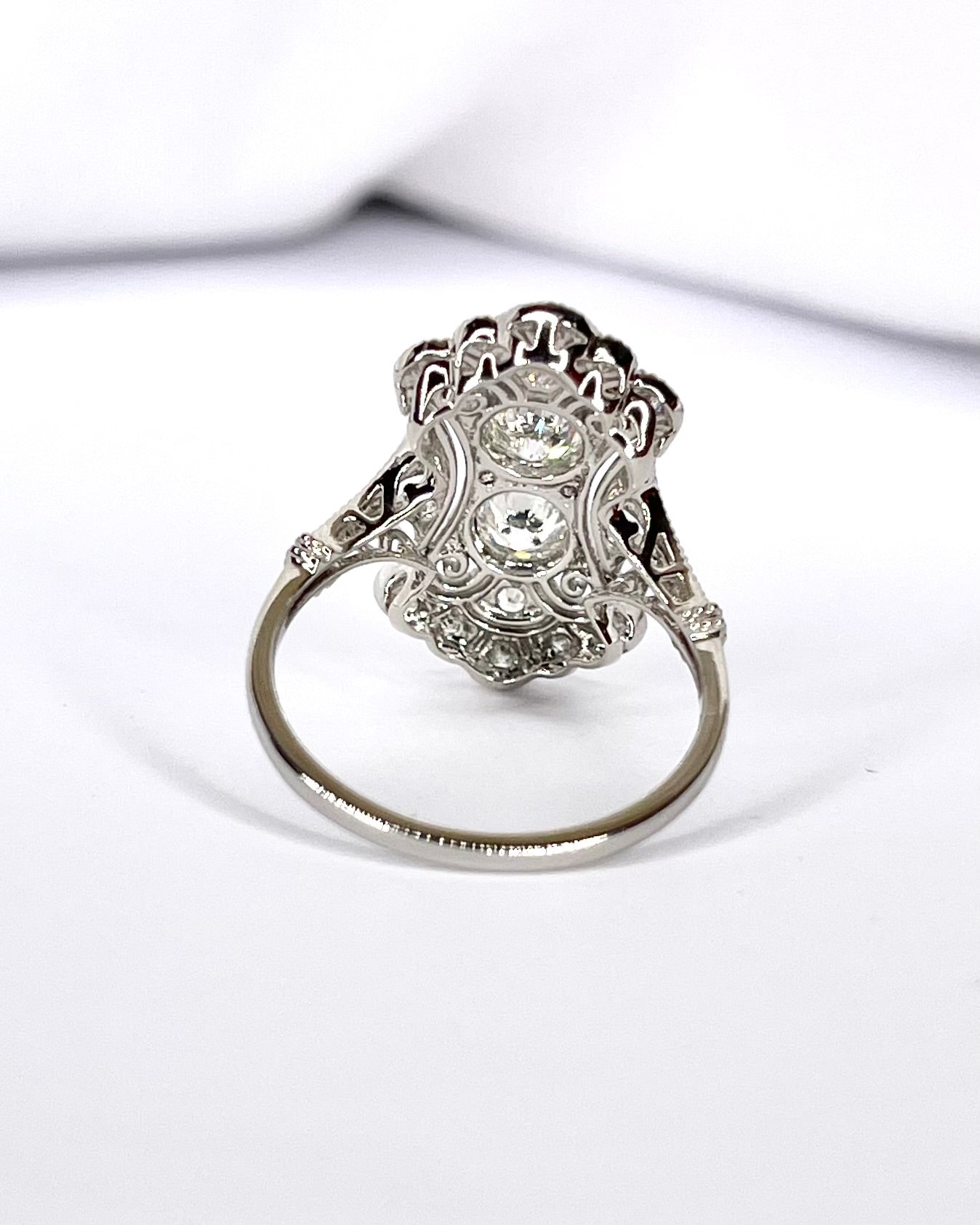 Bague Style Art-Déco Diamants 0.84 carat "Paola"