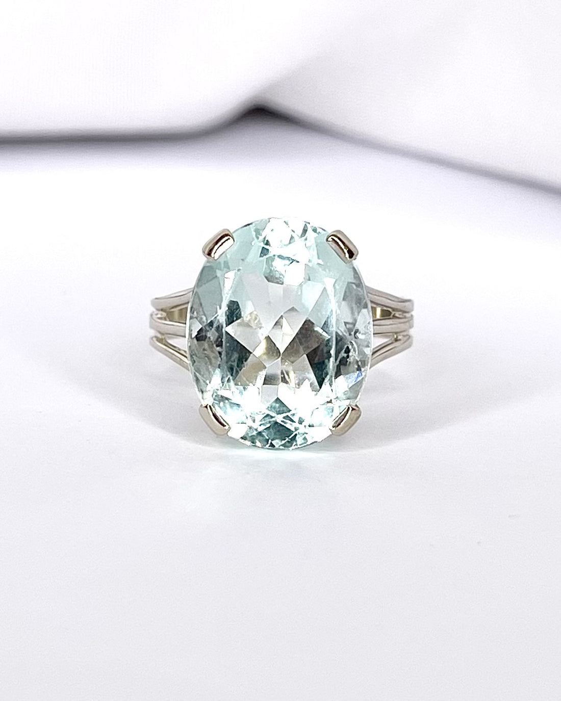 Bague Cocktail Aigue-Marine 8.90 carats "Clara"