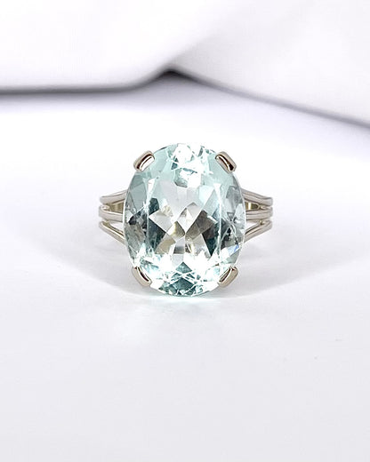Bague Cocktail Aigue-Marine 8.90 carats "Clara"