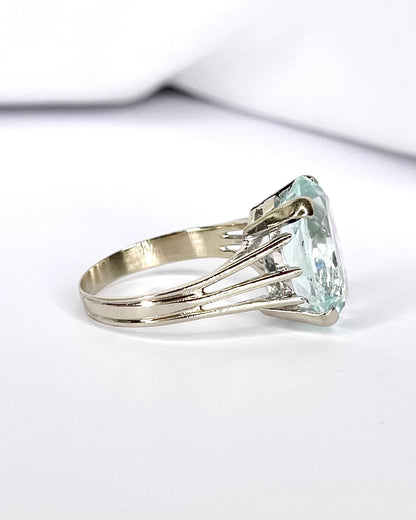 Bague Cocktail Aigue-Marine 8.90 carats "Clara"