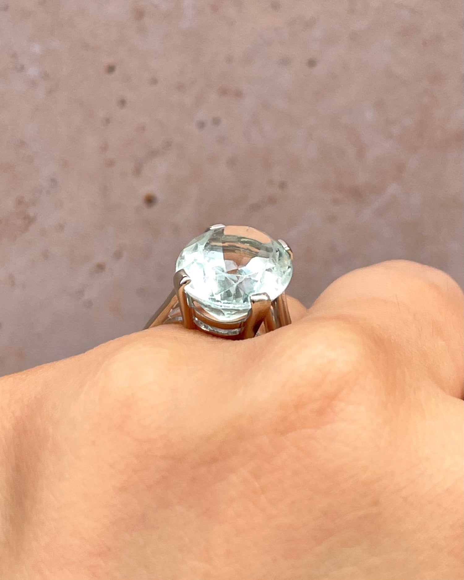 Bague Cocktail Aigue-Marine 8.90 carats "Clara"