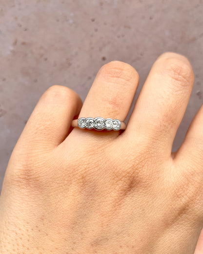 Bague Rivière Diamants 0.70 carat "Zina"
