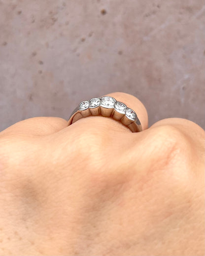 Bague Rivière Diamants 0.70 carat "Zina"