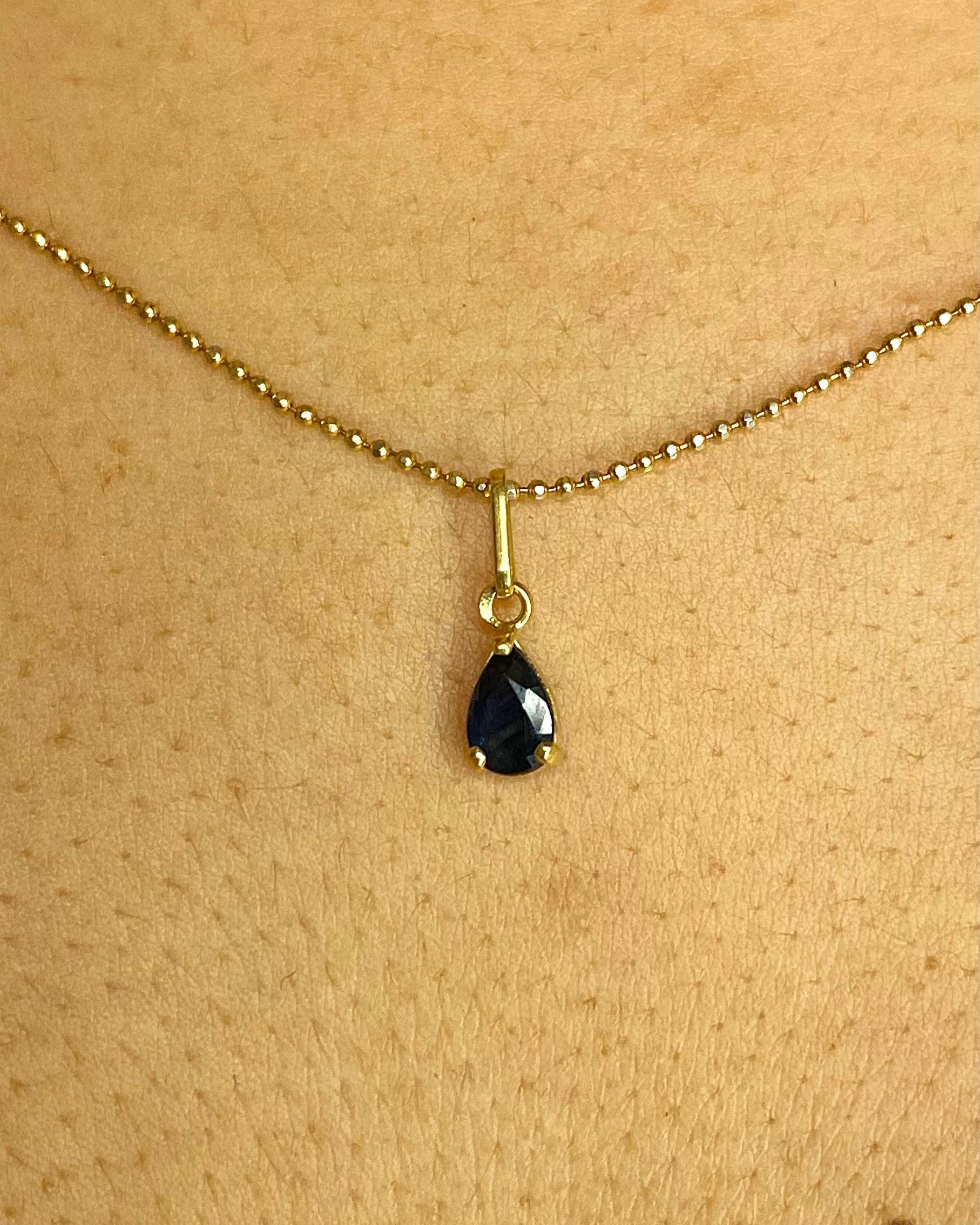 Pendentif Saphir 0.45 carat "Romane" - Elliade Paris