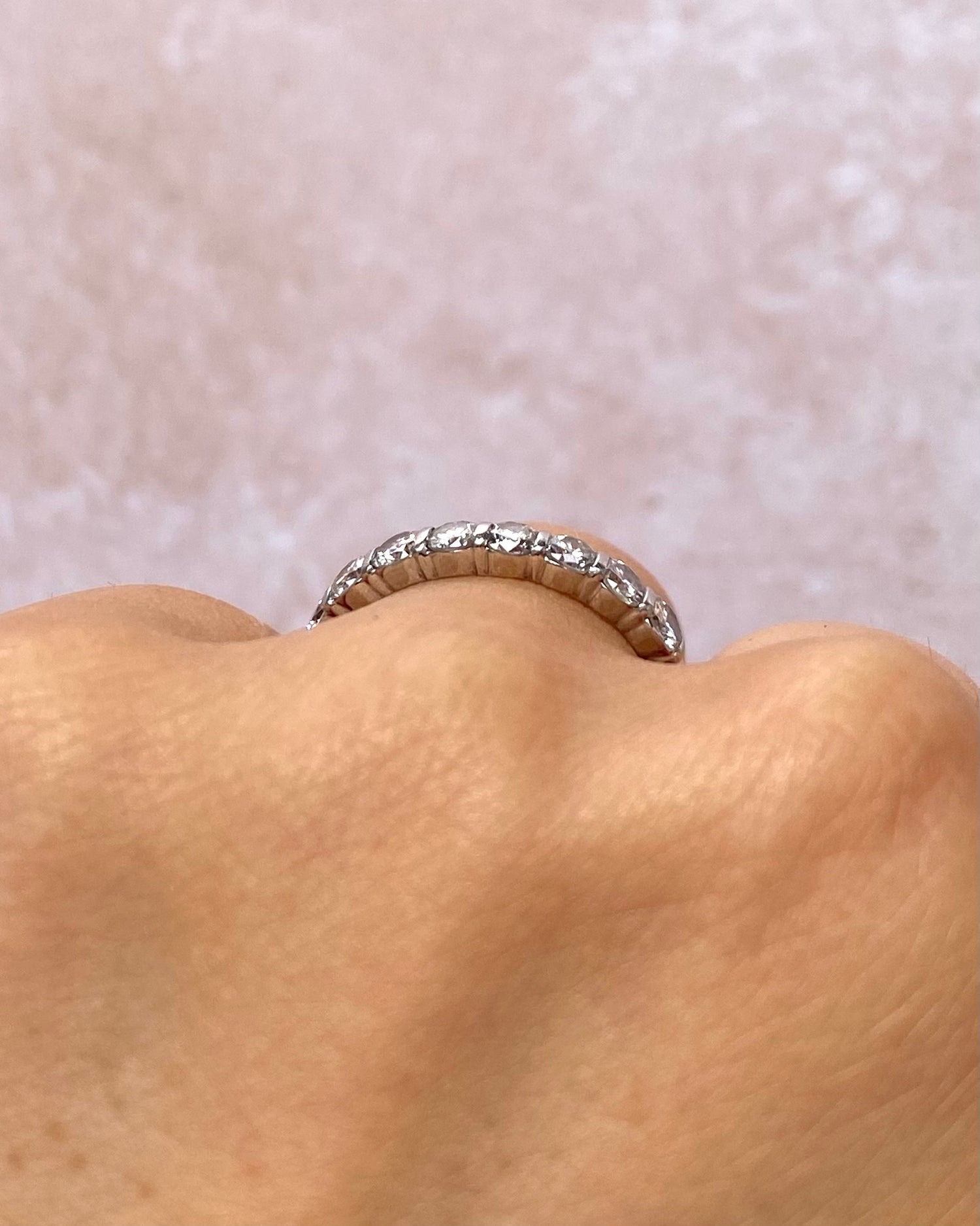 Bague Demi Alliance Diamant 0.72 carat "Irene"