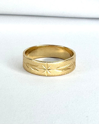 Anillo de alianza aro de oro amarillo 18 quilates 5 mm "Tobias"
