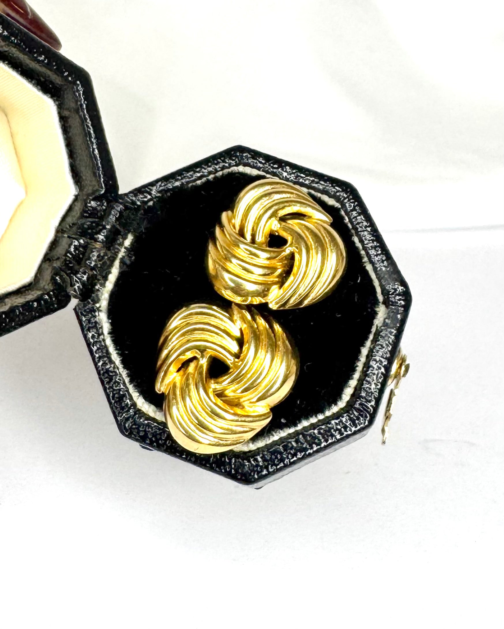 Pendientes Torcidos Oro Amarillo "Albane"