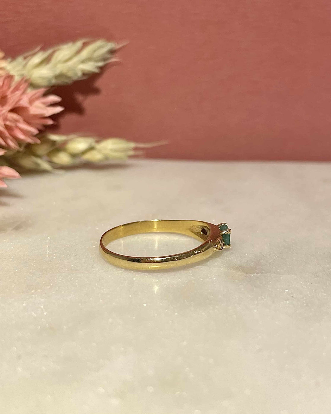 Bague Trilogie Emeraude & Diamants "Amari"