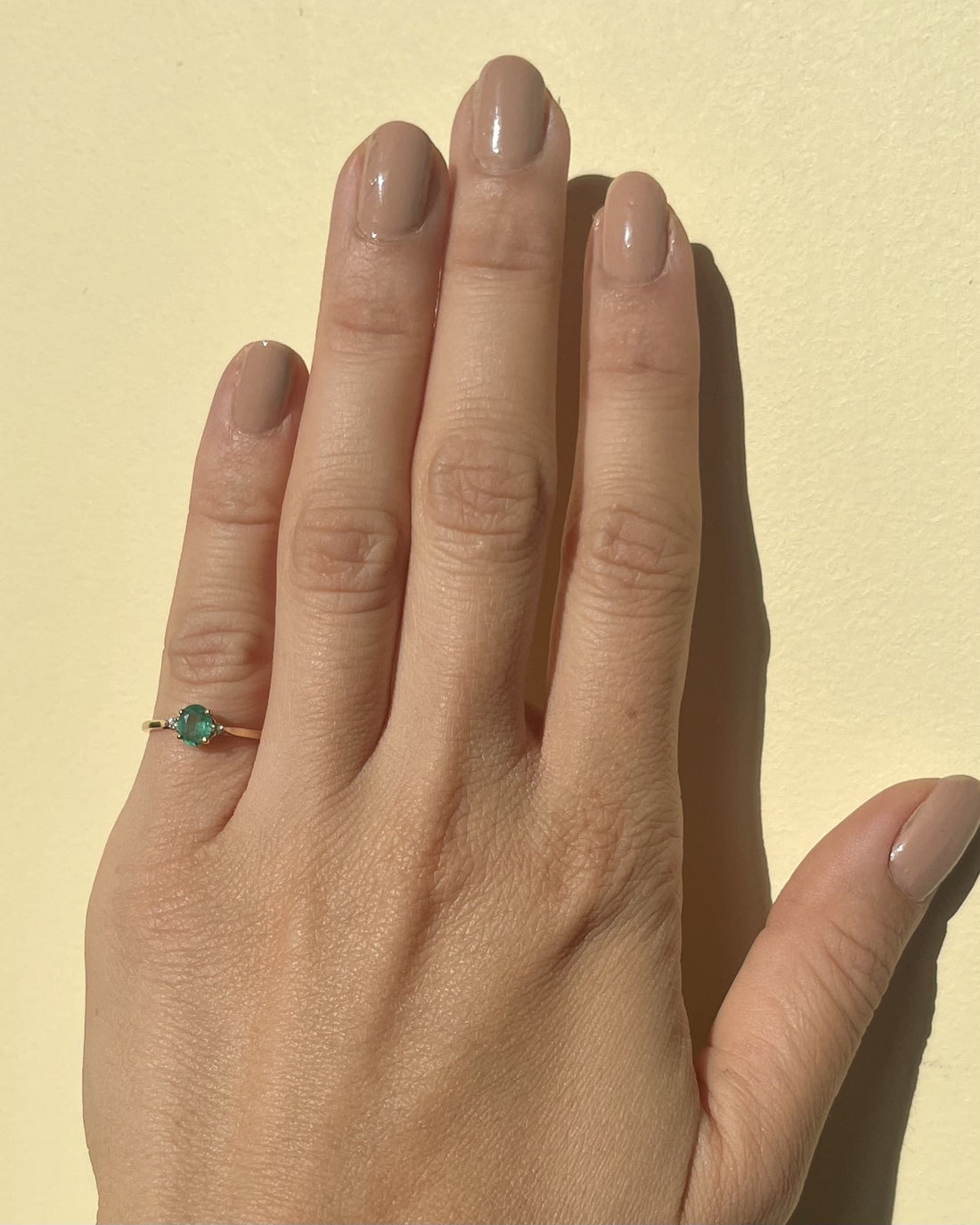 Bague Trilogie Emeraude et Diamants &quot;Aline&quot;