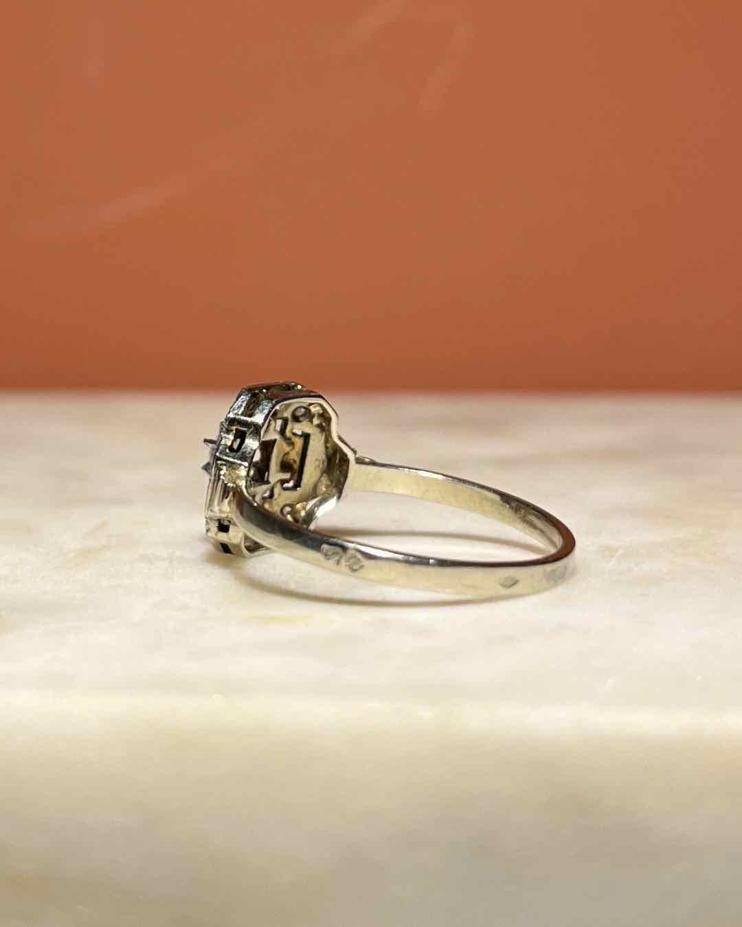 Bague Art-déco Diamants &quot;Fanny&quot;
