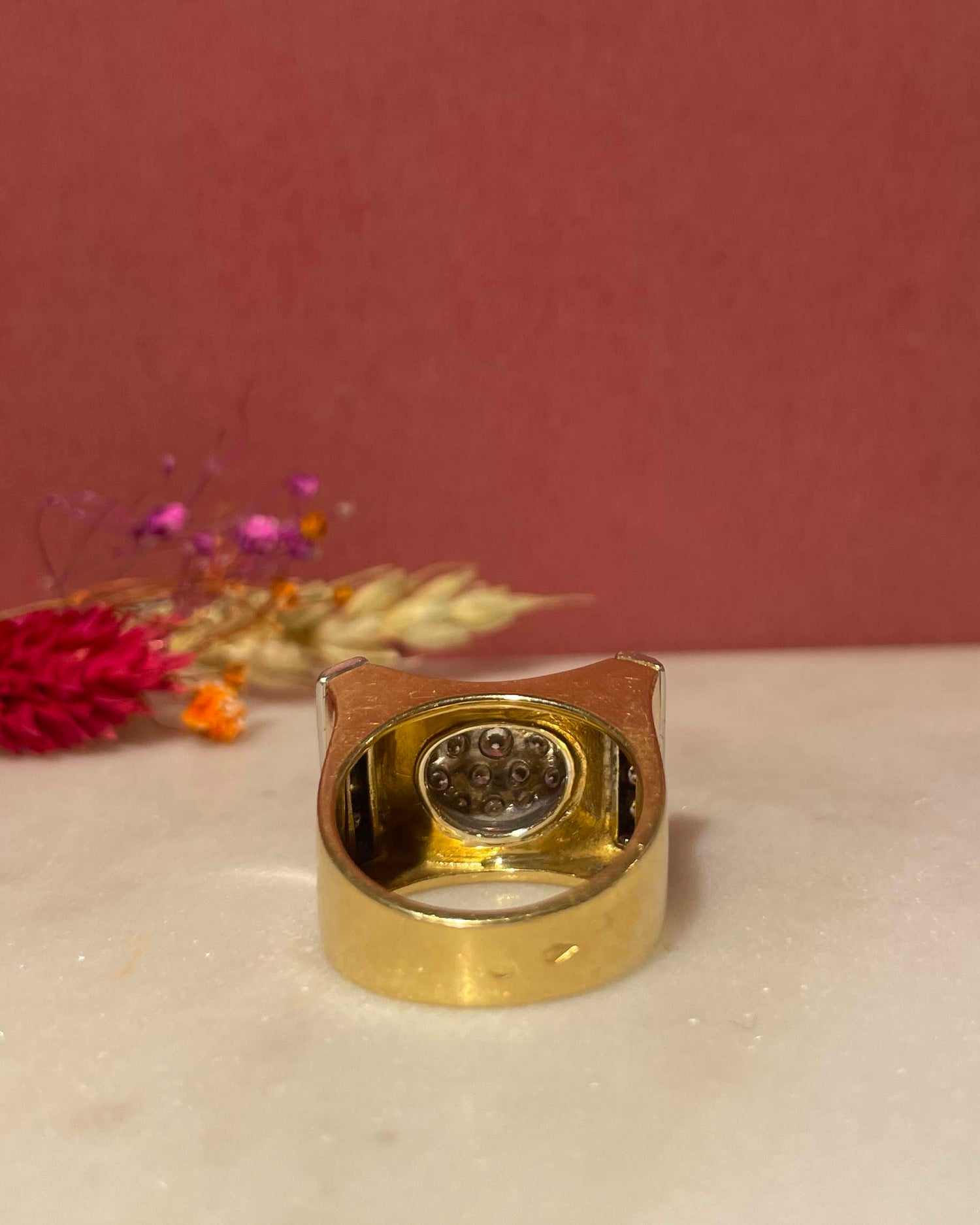 Bague Vintage Tank Diamants 0.80 carat &amp; or 13g &quot;Shaé&quot;