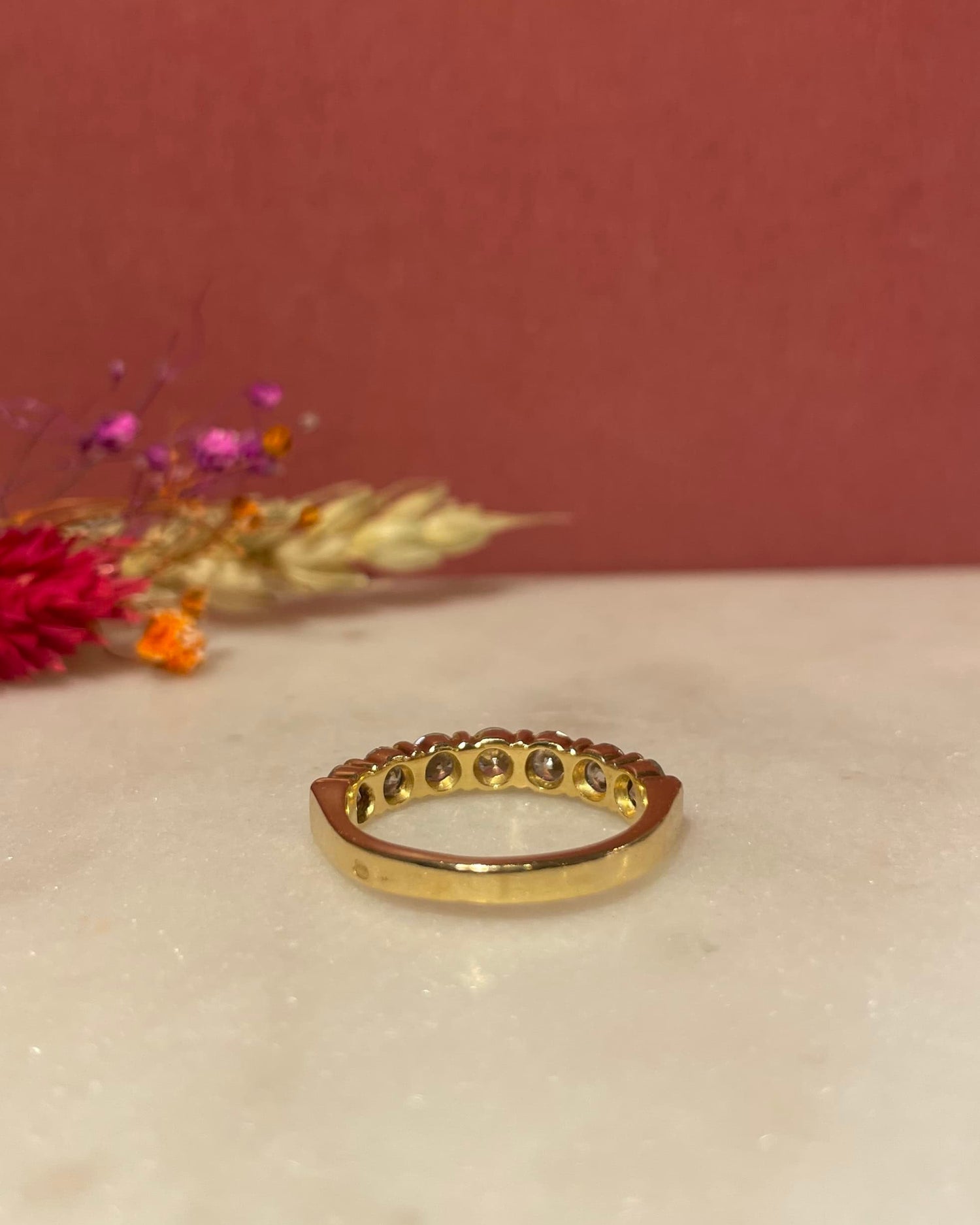 Demi-Alliance Vintage 7 Diamants 1.05 Carat &quot;Valentina&quot;
