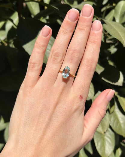 &quot;Mirine&quot; 2.40 Carat Aquamarine Cocktail Ring