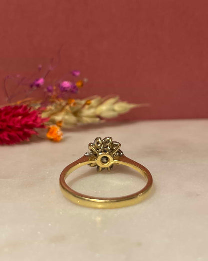 &quot;Tessa&quot; Sapphire &amp;amp; Diamond Daisy Ring