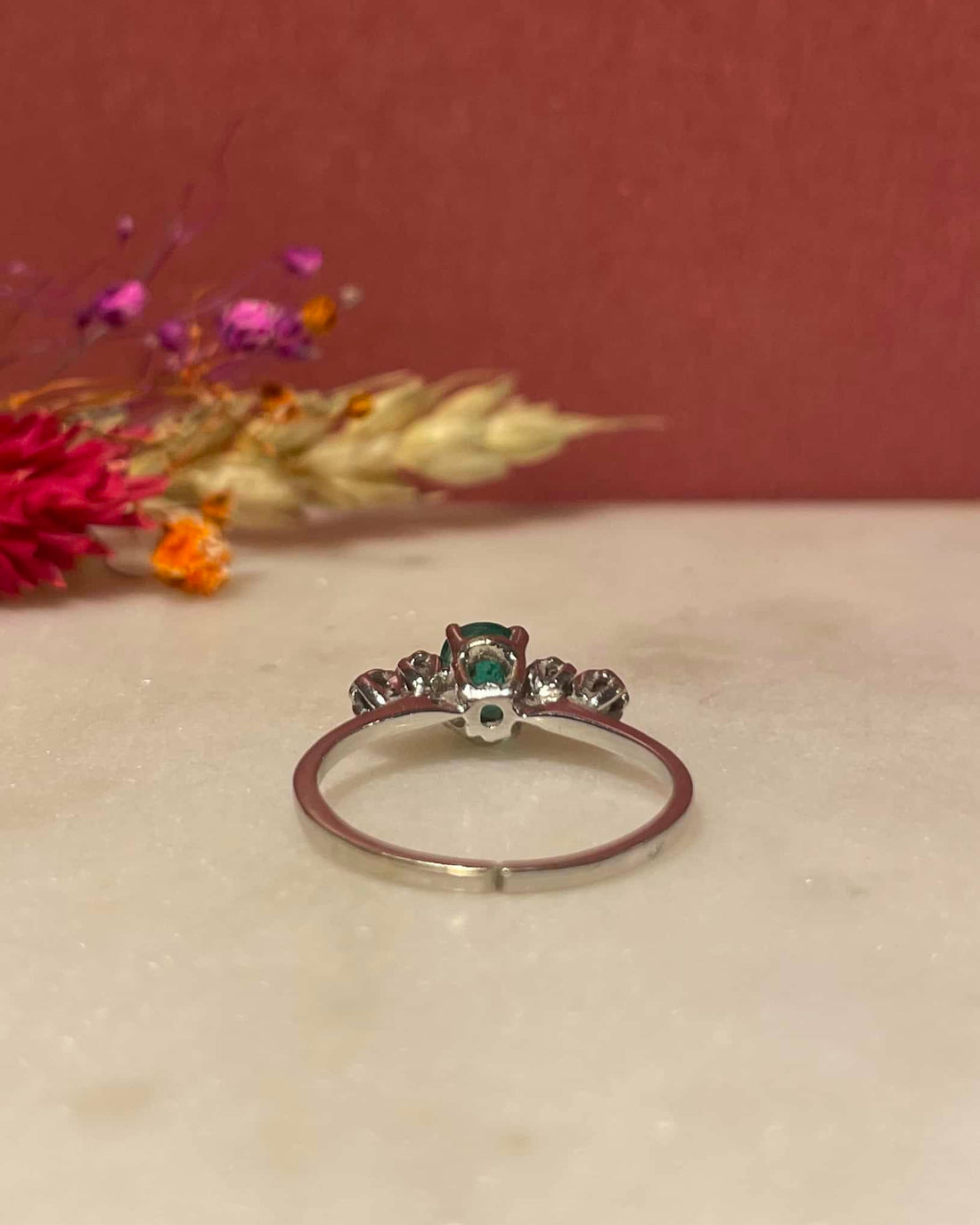 Bague Trilogie Emeraude &amp; Diamants &quot;Keyla&quot;