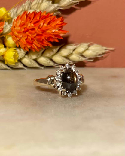 Bague Marguerite Saphir 2.30 carats &amp; Diamants &quot;Fanny&quot;